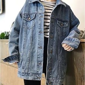 Custom oversized denim jacket
